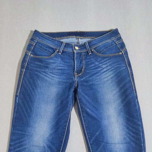 Levi's jeans women's size W26/L32 denim blue colour slim fit straight leg jeans - Picture 2 of 13